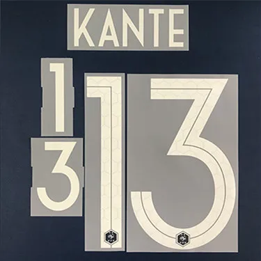 2 звезды Франция GRIEZMANN MBAPPE POGBA PAVARD KANTE VARANE GIROUD HERNANDEZ на заказ Nameset горячая штамповка нашивки значки - Цвет: KANTE
