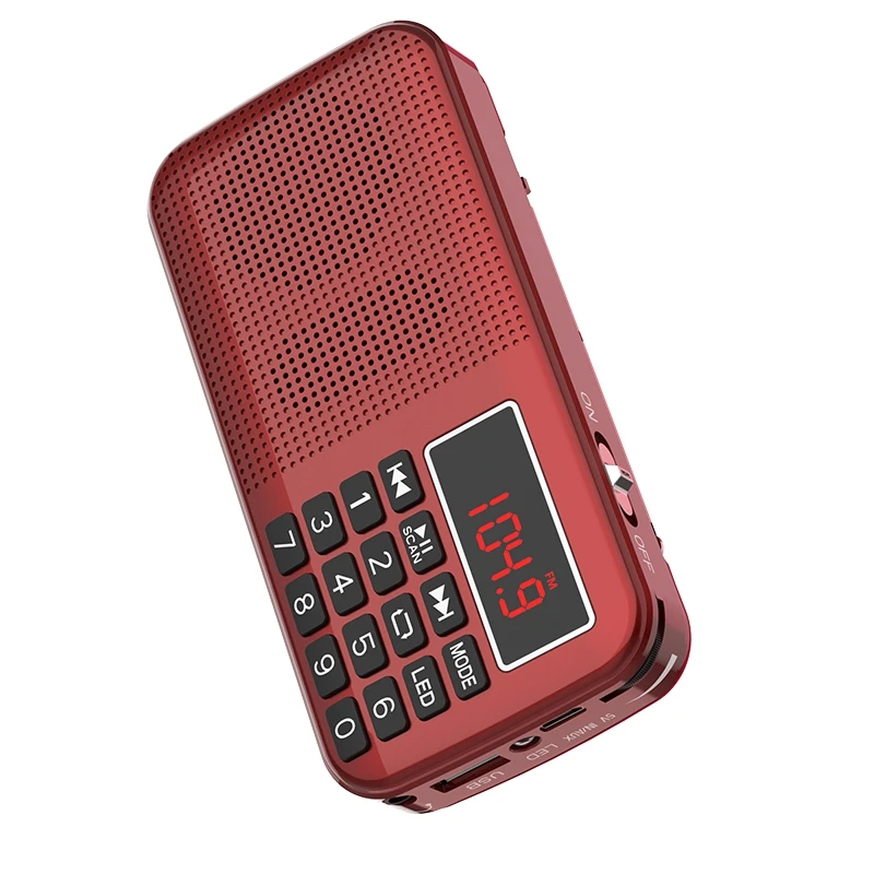L-558AM цифровой MP3 музыкальный плеер динамик мини портативный авто FM AM MW карманный