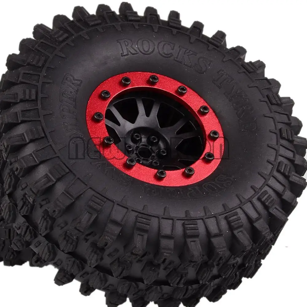 ENRON 4P 1," Beadlock Колесные диски 120 мм шины для RC 1/10 гусеничный TRX-4 Tamiya CC01 MST jimny RC4WD TF2 D90 D110 90046