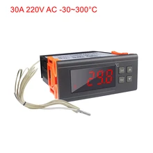 220V/120V 30A KT8230 Digital Microcomputer Temperature Controller Relay Output -30~300 Degree Thermostat with 2m NTC Sensor