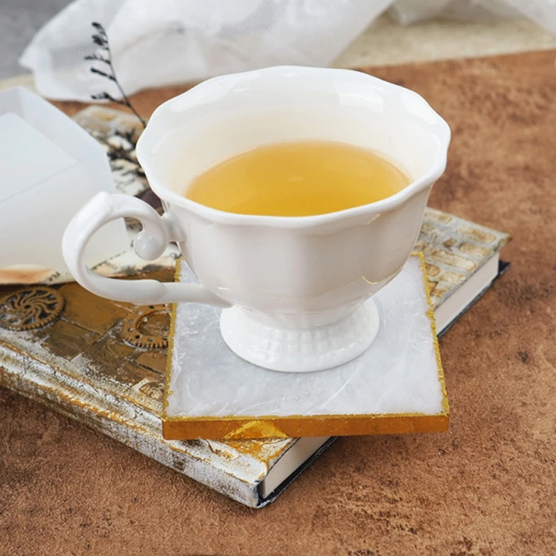 

10Pcs Silicone Coaster Molds for Resin Casting Epoxy Resin Coaster Molds Kit Including Square and Round Coaster