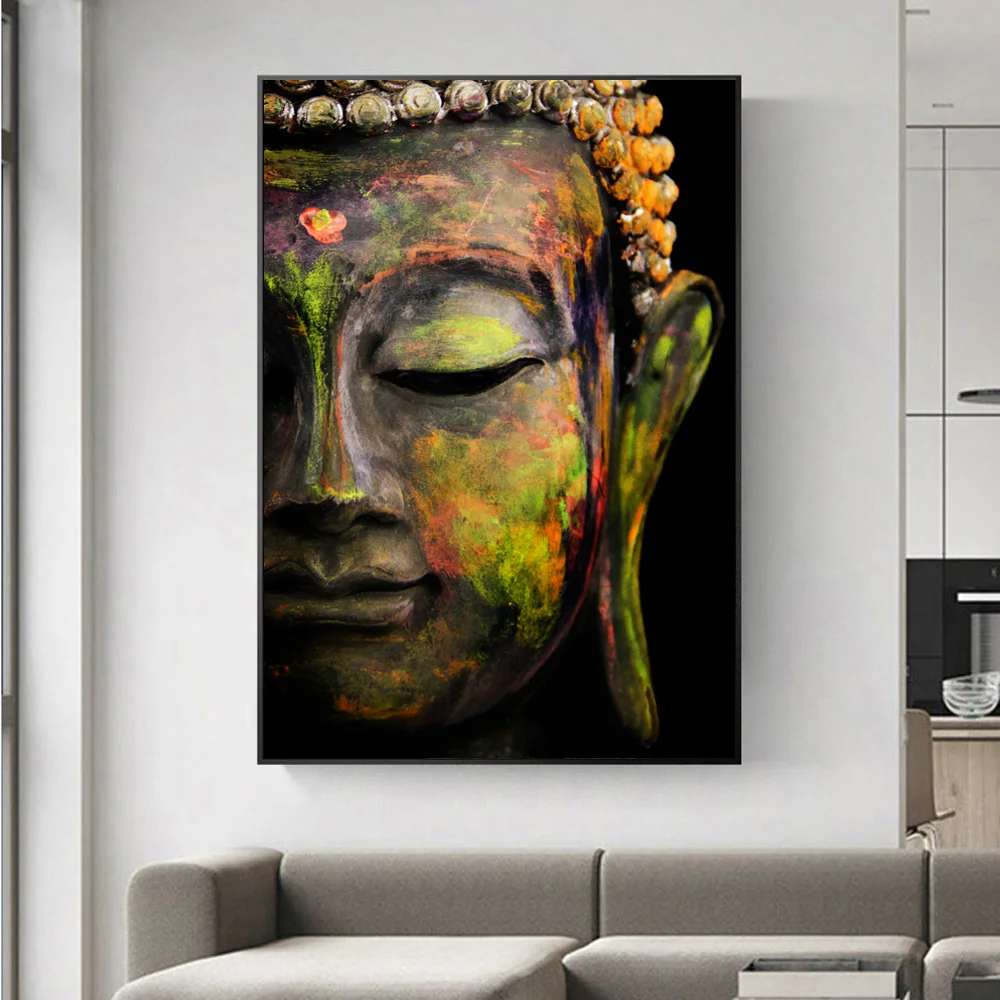 Будды Абстрактная живопись Wall Art Печать на холсте современной Поп уличные стены