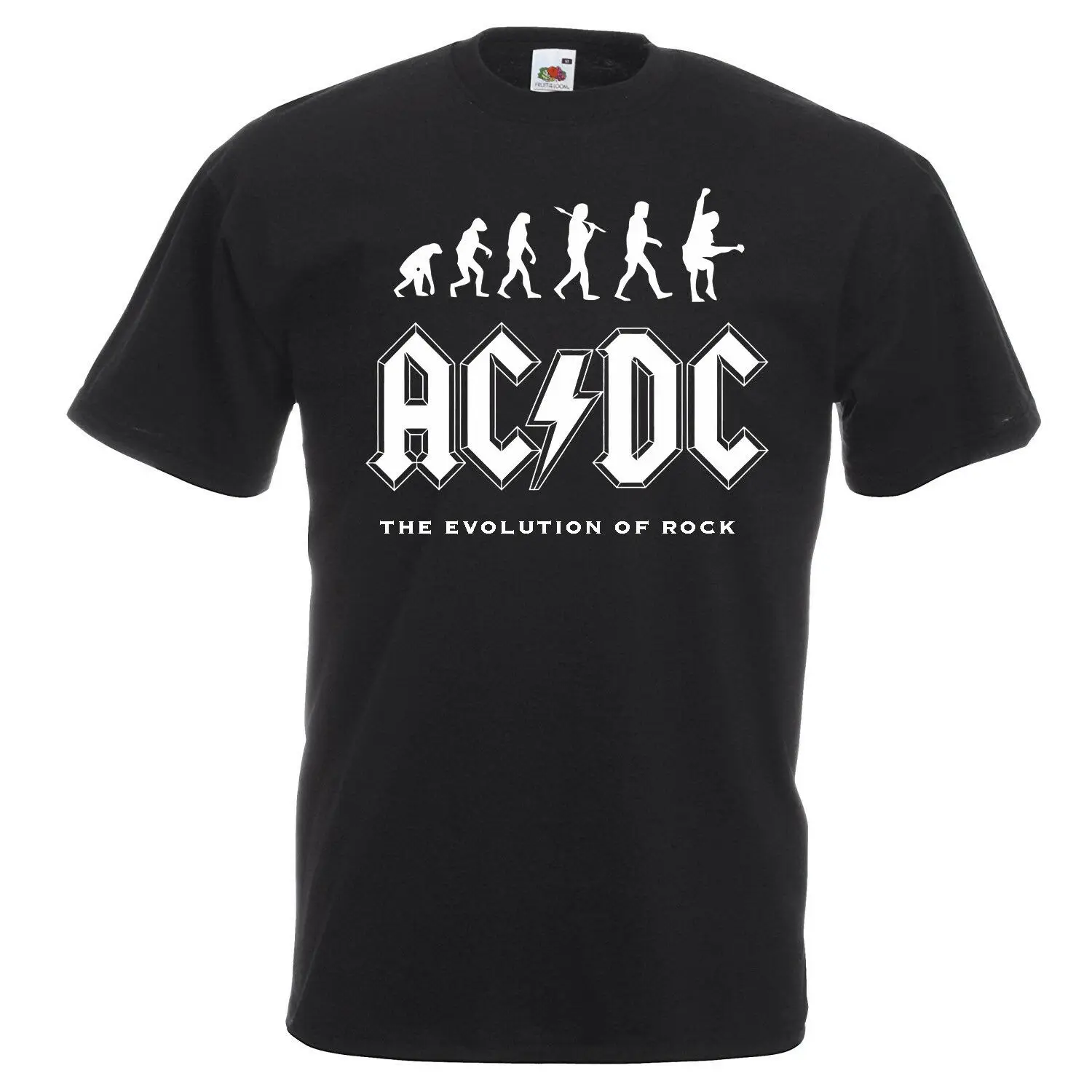 AC/DC Evolution Of Rock Футболка Мужская детская размеры Angus Young Let There Be | одежда