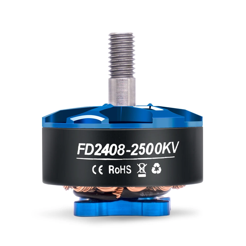 Электродвигатели HGLRC с бесщеточным двигателем FD 2408 кв для самостоятельной сборки