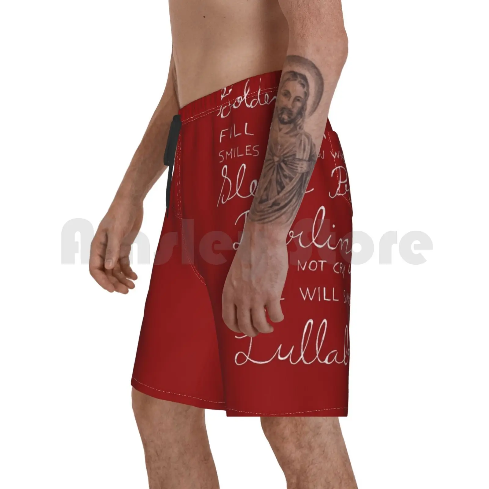 

Пляжные шорты Golden Slumbers (белые буквы) песни Музыка Музыкальный группы Golden