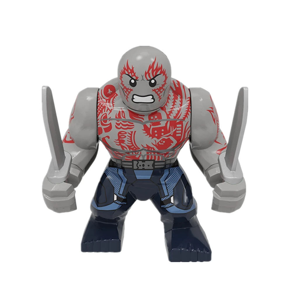 

Feleph Одиночная продажа Drax фигурка головы Ронан енота комиксы строительные блоки кирпичная модель комплект игрушки для детей