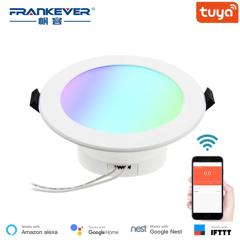 FRENKEVER Smart Управление лампы 1,5 W светодиоидная лампа с регулируемой яркостью Беспроводной светодиодный лампы RGBW LED Гостиная совместим с Alexa google home