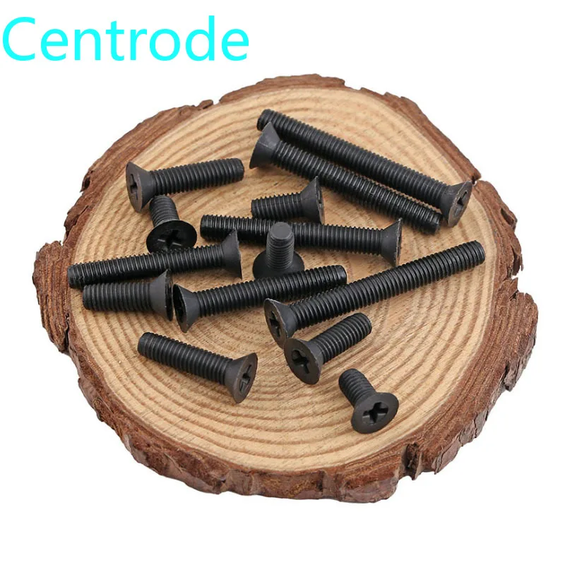 Болты с плоской головкой из нейлона Philips черные винты потайной крестовые