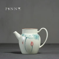 pinny 200ml hand painted porcelain lotus cha hai ceramic chinese kung fu tea separator pigmented drinkware