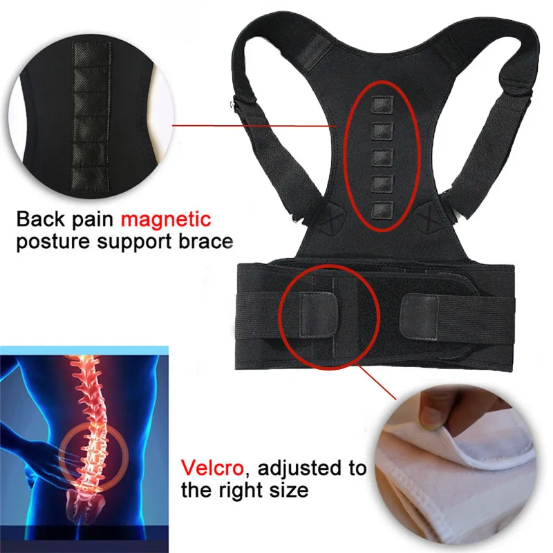 

Support belt adjustable posture corrector unisex back shoulder support posture correction elastic breathable correction belt