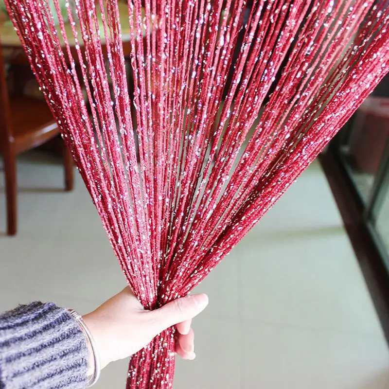 Роскошные хрустальные занавески новинка 1x2 м строка со вспышкой украшенная