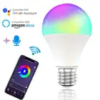 Новый смарт-лампочка Wifi затемнения светильник лампочка 15 Вт RGB + CCT умный светильник лампа умный дом голос Управление работать с Alexa Google Home