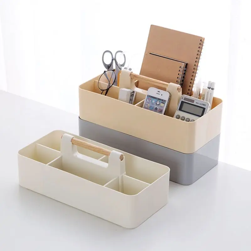Жесткий пластиковый ящик для хранения с ручкой 5 отделений портативный контейнер