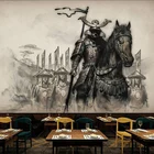 Пользовательские фото обои 3D в китайском ретро стиле Самурай Ресторан рабочие фоновые настенные росписи в европейском стиле Креативные обои