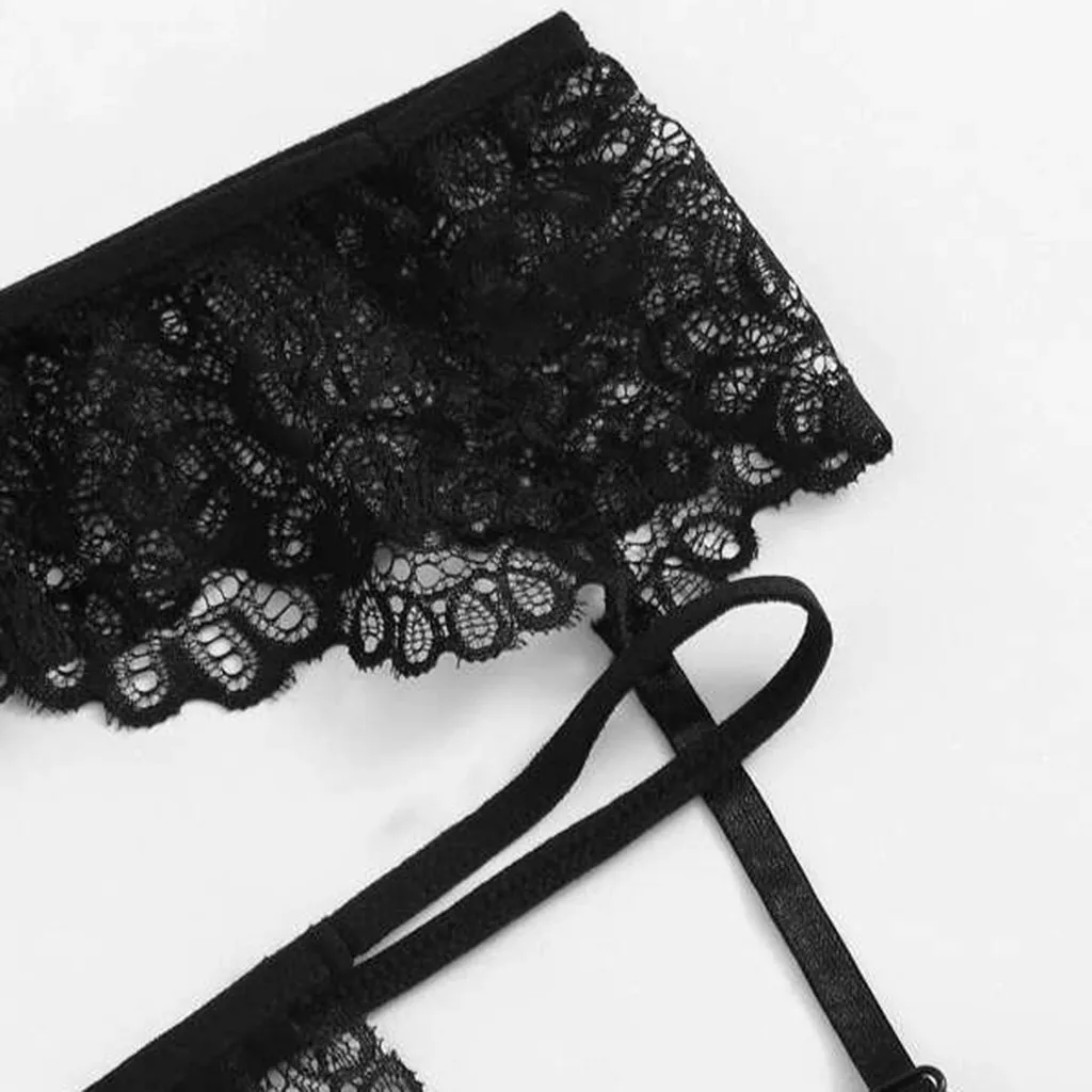 3 шт. сексуальный пижамный комплект для женщин большой размер кружевной