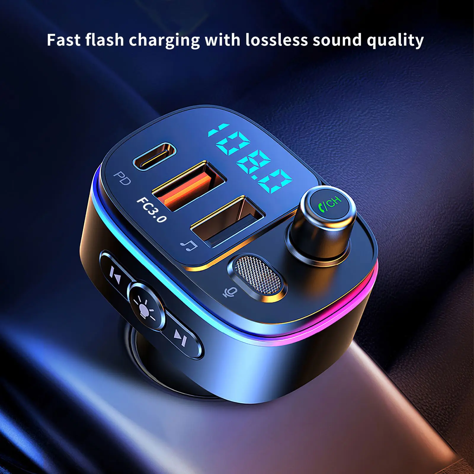 Автомобильное зарядное устройство AOZBZ многофункциональная Быстрая зарядка для