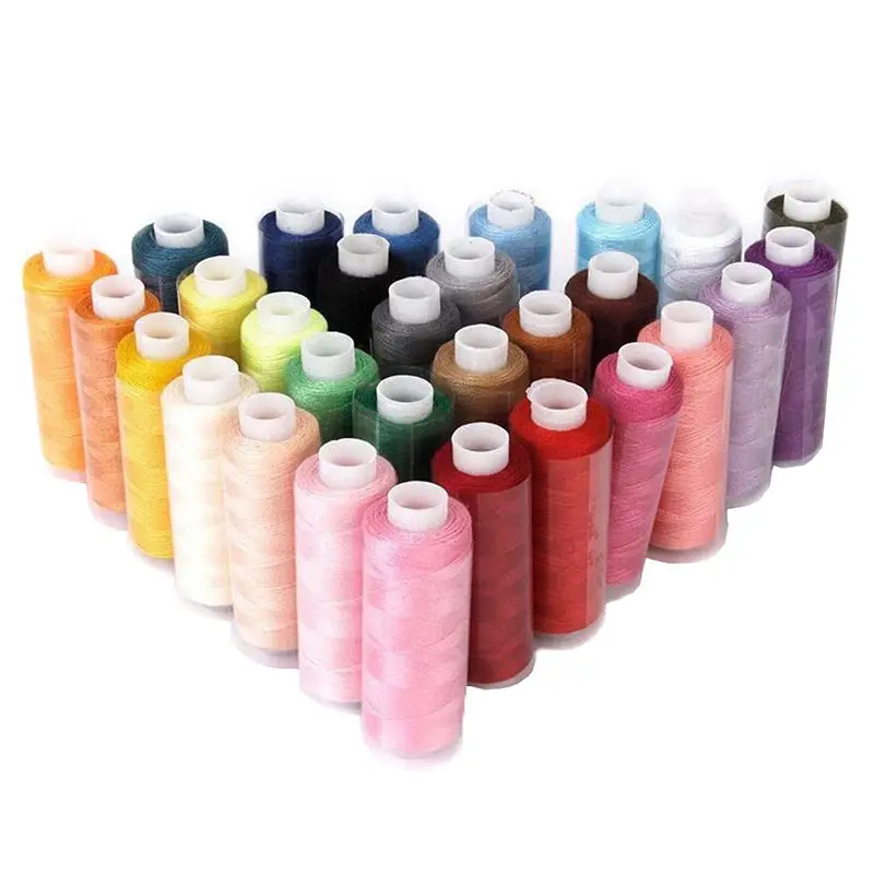 

New Mixed Colors 30 Spools Polyester All Purpose Sewing Threads Cones Set for Home Handwork Accessories Sewing Tools Hot