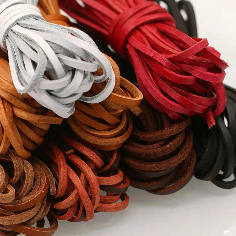 Шнур из натуральной кожи для ювелирных изделий лента с кружевом сделай сам 5