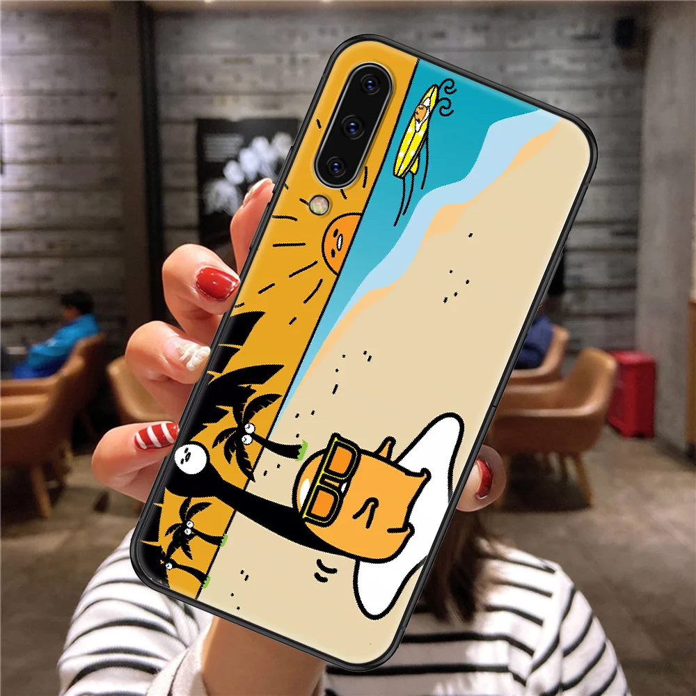 

Cute Cartoon Lazy Egg Gudetamas Phone case For Samsung Galaxy A 3 5 7 8 10 20 21 30 40 50 51 70 71 E S 2016 2018 4G black