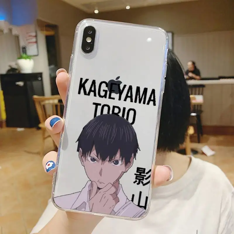 

haikyuuPoster Phone Case Transparent soft For iphone 5 5s 5c se 6 6s 7 8 11 12 plus mini x xs xr pro max