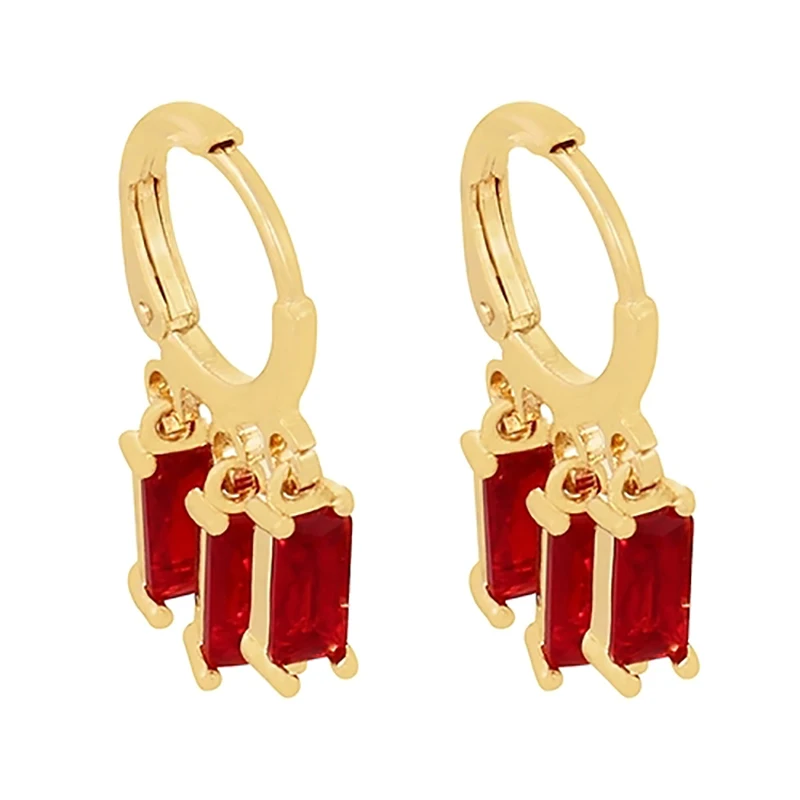 

Женские Висячие серьги с кристаллами, Роскошные Очаровательные геометрические серьги квадратной формы, яркие ювелирные изделия, 2021