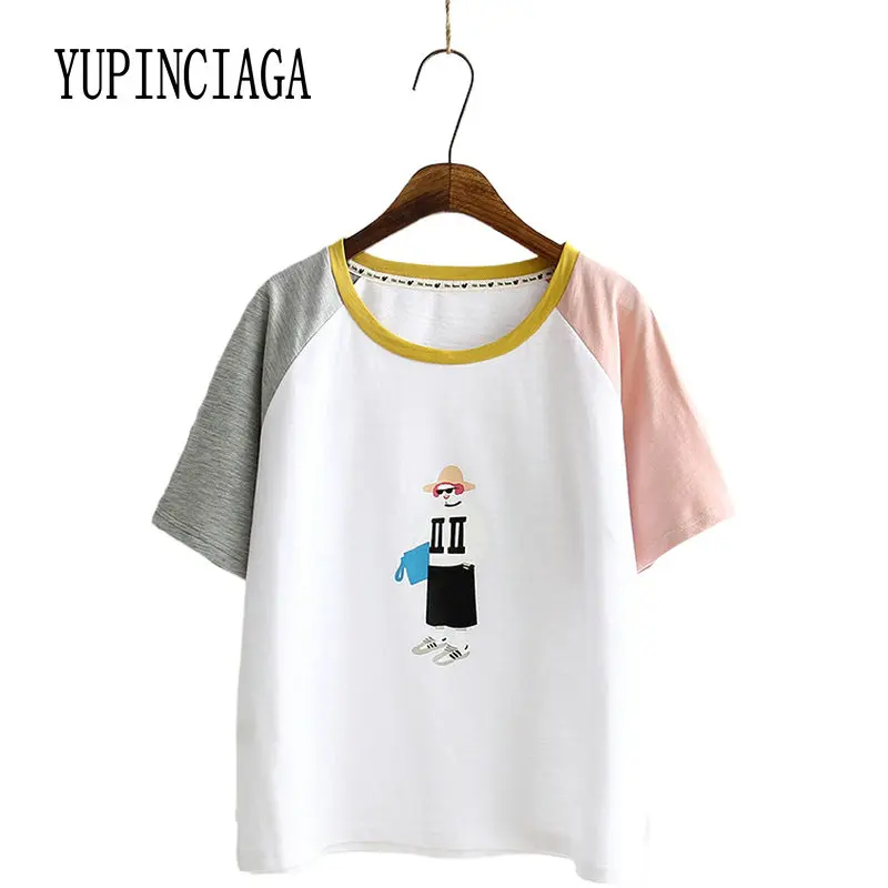 

Футболка женская с коротким рукавом и круглым вырезом, х/б