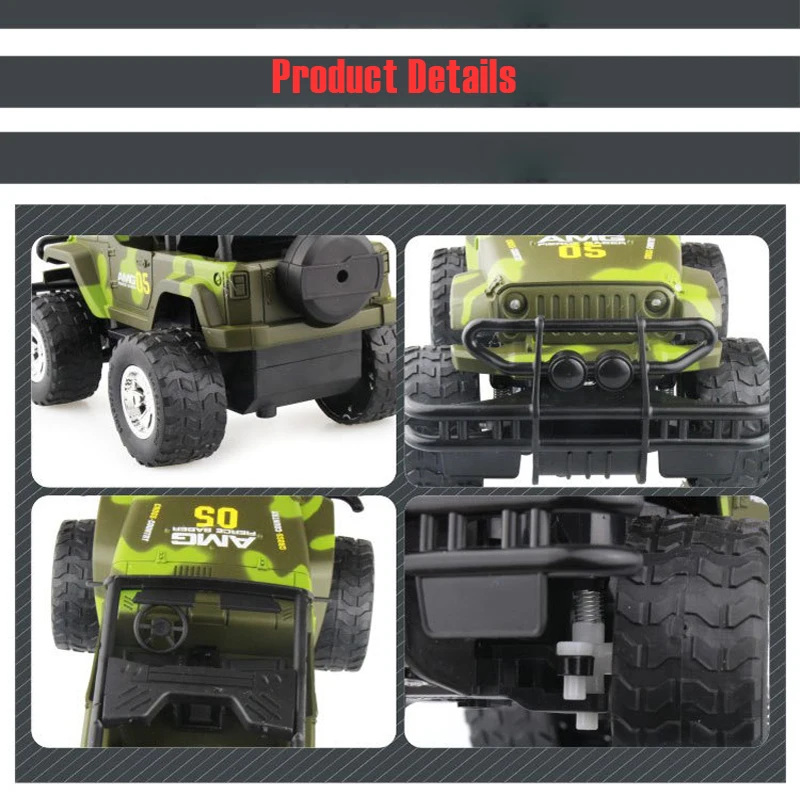 1:18 RC автомобиль 4wd камуфляж Hummer пульт дистанционного управления гравитационный