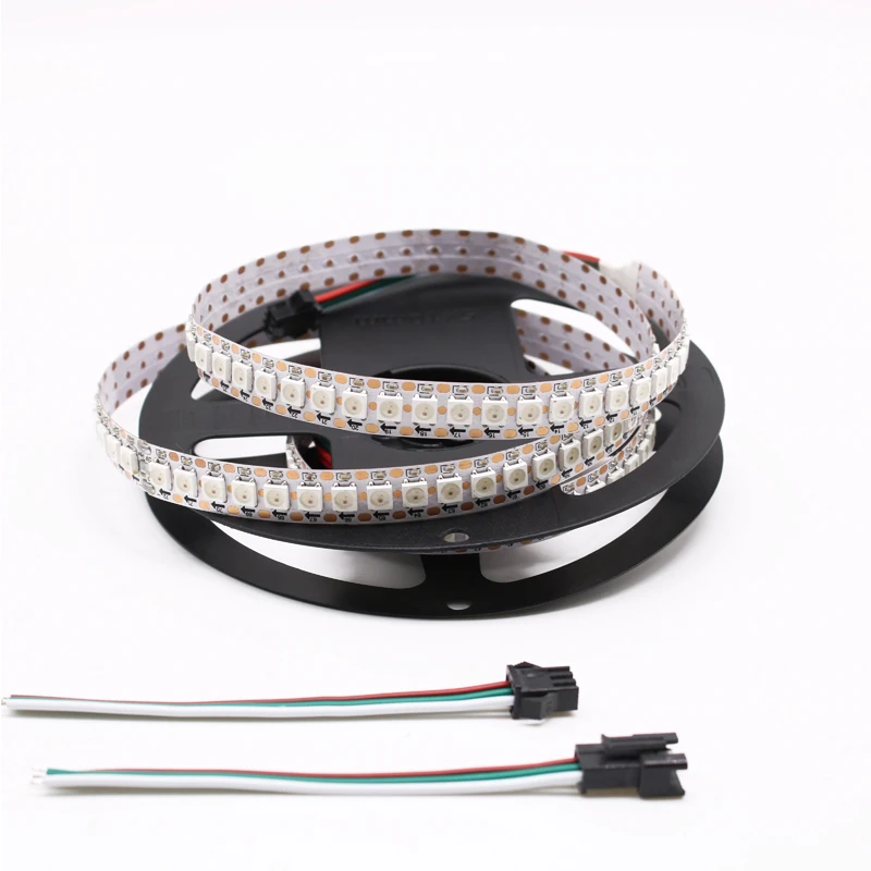 Индивидуально Адресуемая умная RGB Светодиодная лента WS2812B 2812b 1 м 2 5 В светодиодная