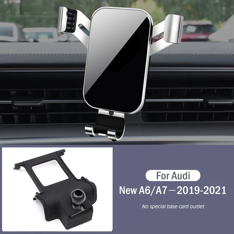 

Car Mobile Phone Holder Special Air Vent Mounts Stand GPS Gravity Navigation Bracket For Audi A6 A7 2019-2021 Car Accessories