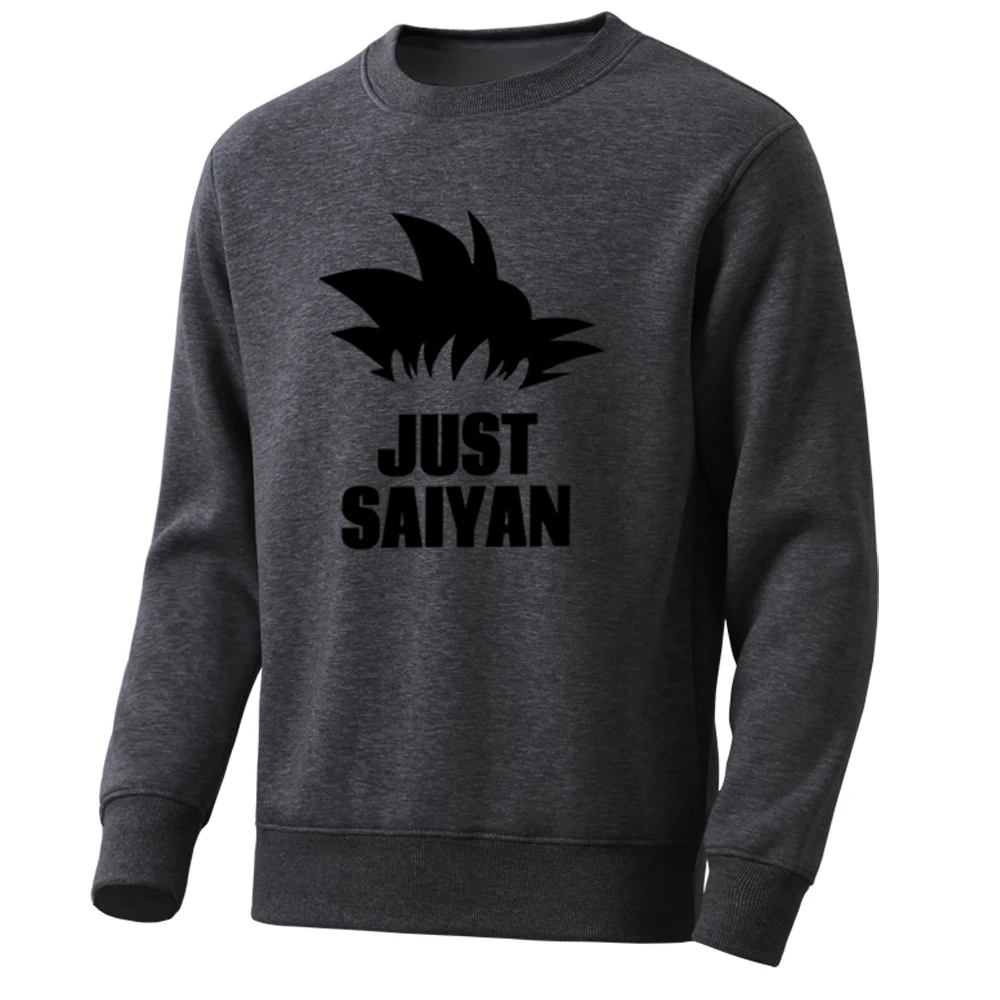 Аниме Dragon Ball мужские толстовки Just Saiyan Мужская толстовка популярная уличная мода