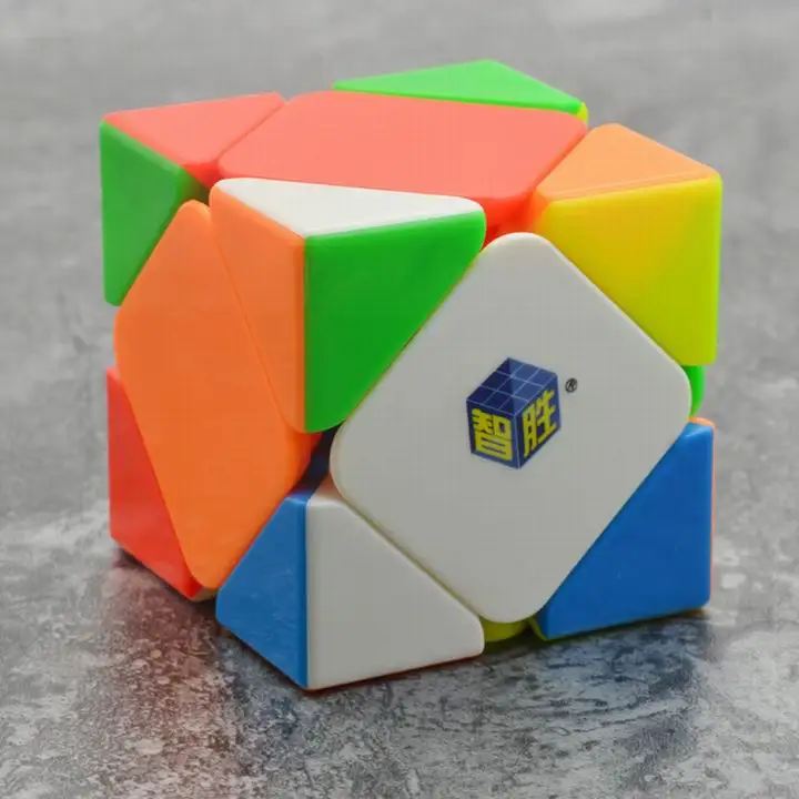 Yuxin маленький магический косой Магический кубик без наклеек 2x2x2 3x3x3 SQ-1 Megaminxed Cube Puzzle для начинающих Zhisheng Cubo Magico Kids - Цвет: Stickerless