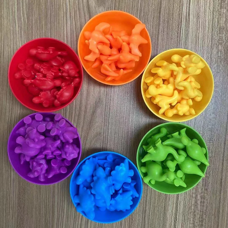 

Kids Rainbow Matching Game Animal Cognition Rainbow Color Sort Fine Motor Training Montessori Sensory Education Puzzle Toy Gifts