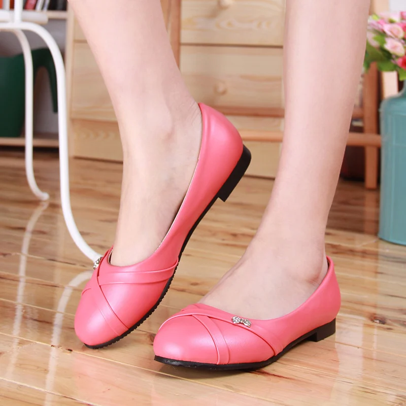 Большие размеры 47 Модная женская обувь на толстой подошве Весенние женские