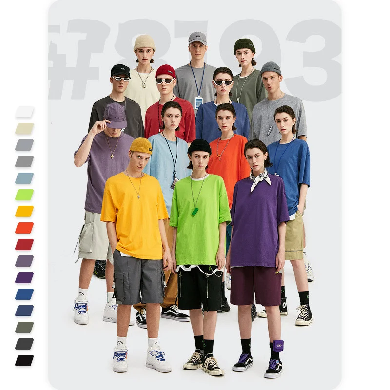 

T-Shirts Male Tshirts Men Summer Short Tee Shirt Women Men Plain Solid Cotton White Tees Top Female Tee Lady