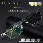 Умные многофокусные прогрессивные очки для чтения с защитой от сисветильник света для мужчин и женщин, фотохромные очки с автоматической регулировкой для близорукости
