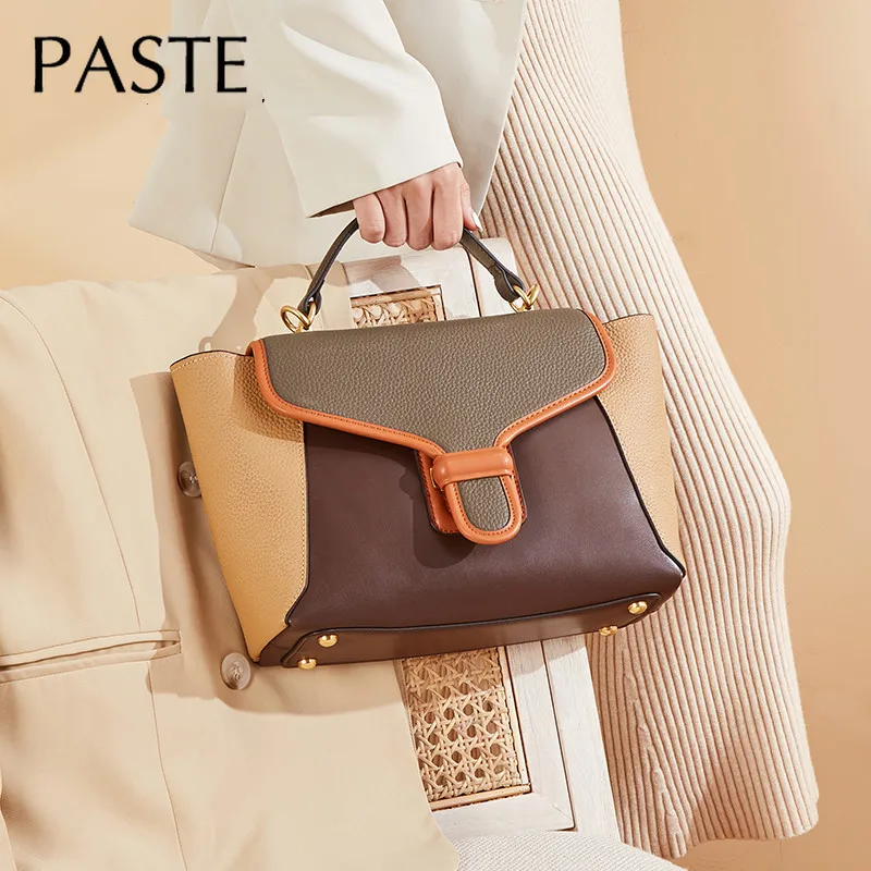 2020 Классическая брендовая дизайнерская женская сумка большая из 100% воловьей