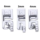 3 шт.компл. набор прижимных лапок для швейной машины с узким свернутым краем, бытовые швейные инструменты старого образа, аксессуары