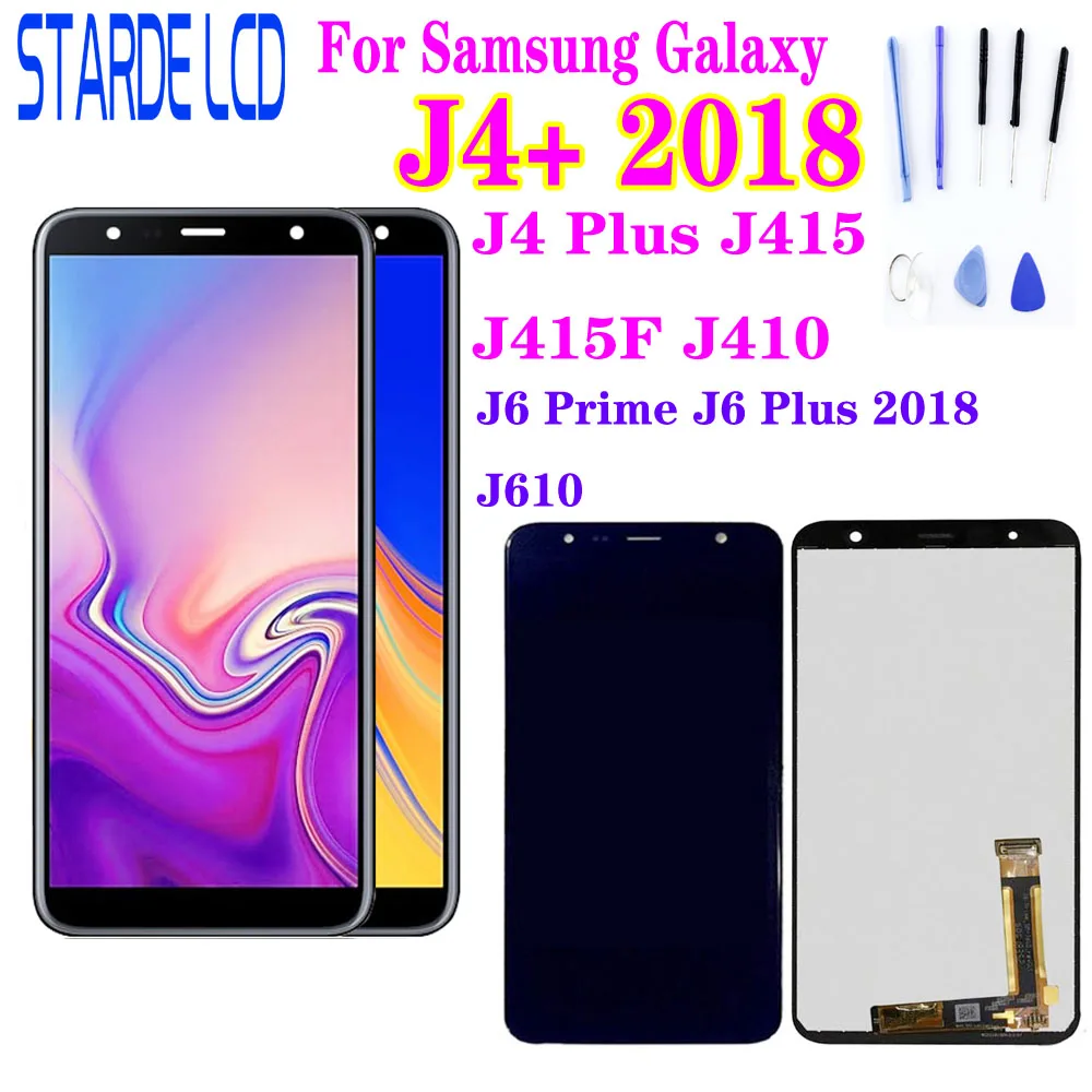 

For Samsung Galaxy J4+ 2018 J4 Plus 2018 J415 J415F J410 J6 Prime J6 Plus 2018 J610 LCD Display Touch Screen Sensor Assembly