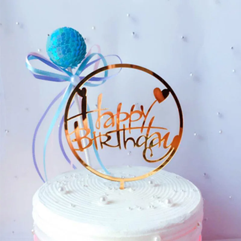 Акриловый Топпер для торта украшение свадьбы дня рождения 1 шт. - купить по