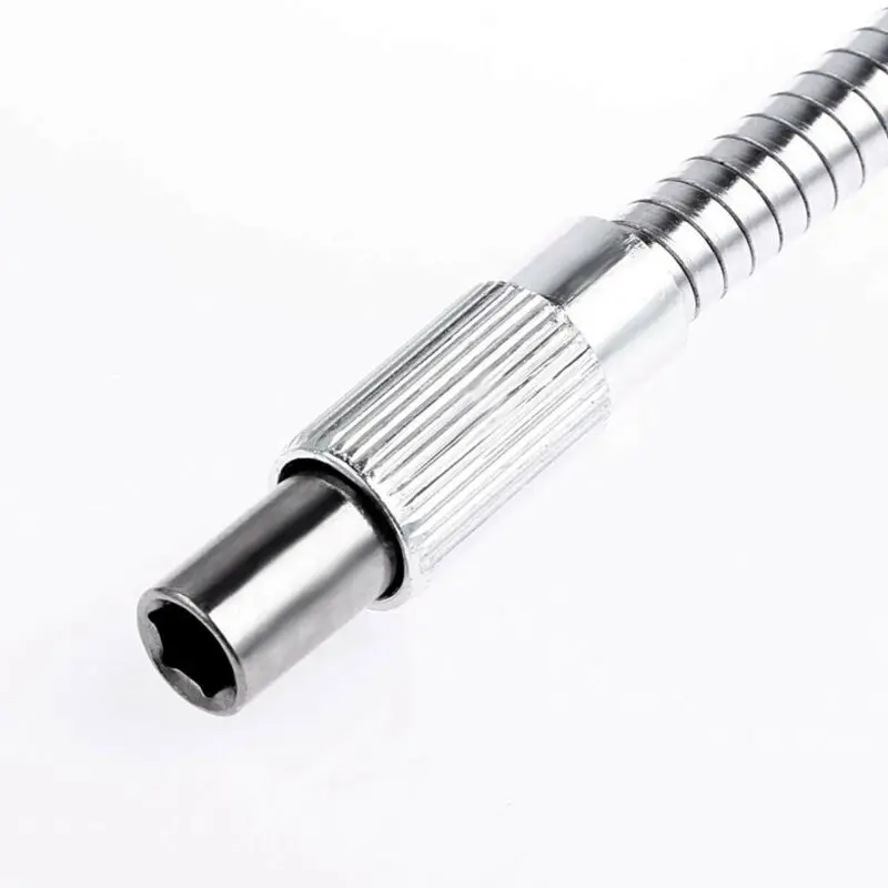 

3pcs Stainless Steel Hex Screwdriver Bit Flexi Socket Extension Bar Tool Silver