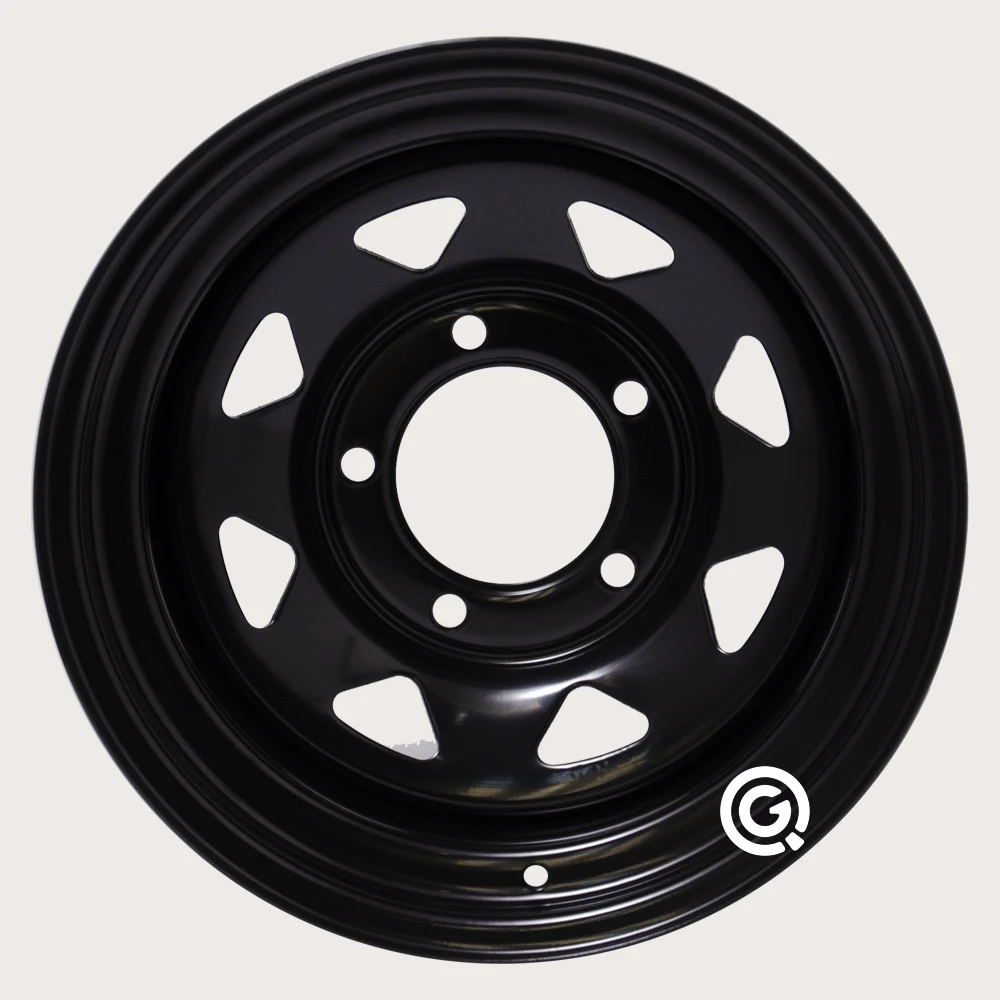 16 дюймовые стальные колеса DAYTONA 5X150 LC76 LC100 LC200 черные офсетные края 25|Диски