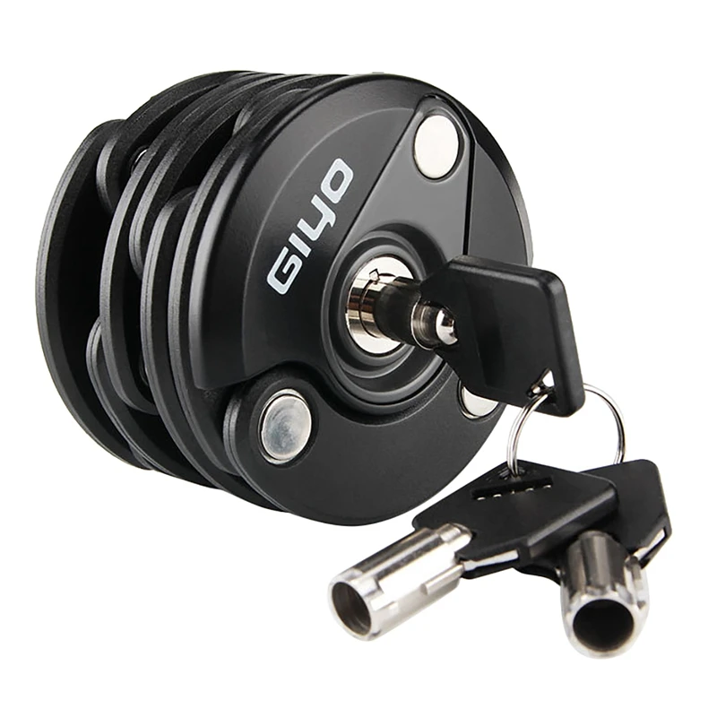 

GIYO Folding Bike Lock Bicycle Chain Lock Bike Burger Locks Heavy Duty Anti Theft for Mountain Road City Bike Heavy Chain Lock