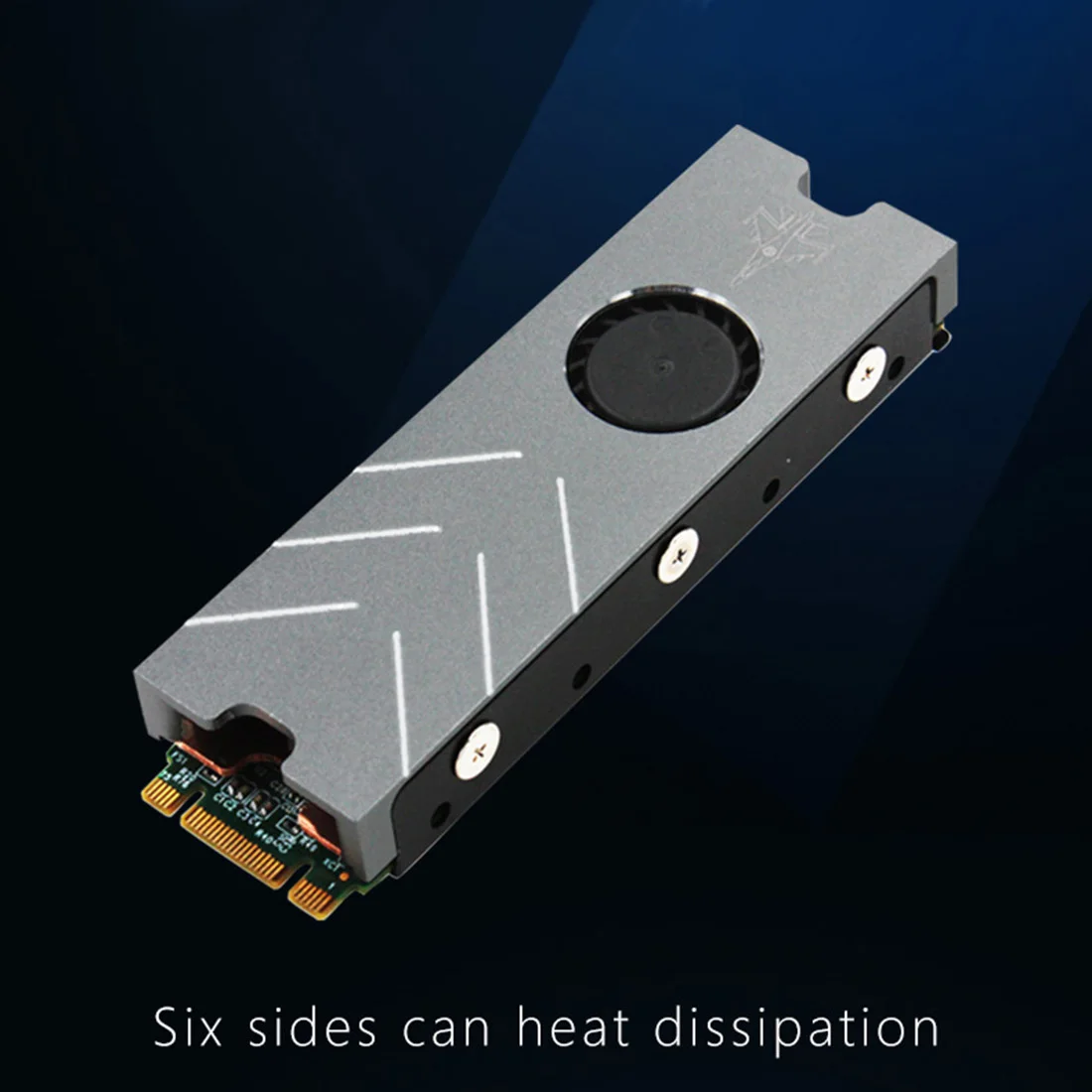 JEYI Cooling Warship Xiaolong Pro M.2 SSD кулер для NVME NGFF PWM Fan алюминиевый лист теплопроводность