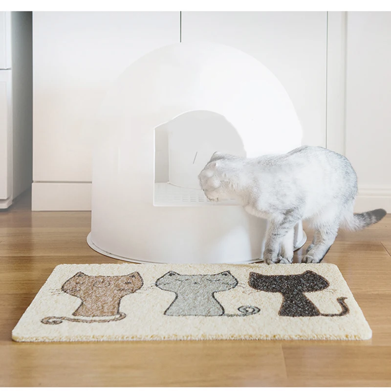 

Dog Cat Litter Mat With Cute Pattern Waterproof PVC Feeding Mat Pet Drinking Pad Breathable Sleeping Pad For Kitten Dog Supplies
