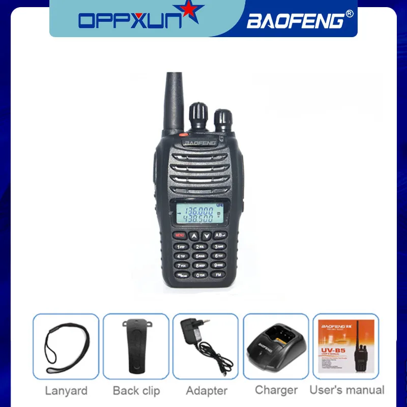 Baofeng UV-B5 иди и болтай Walkie Talkie “иди UVB5 двухдиапазонный УКВ 5 Вт 99CH fm-передатчик
