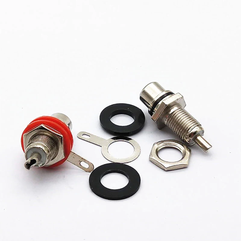 

1 Pair Nickel Plated Speaker Terminal Audio Adapter RCA Phono Female Sockets