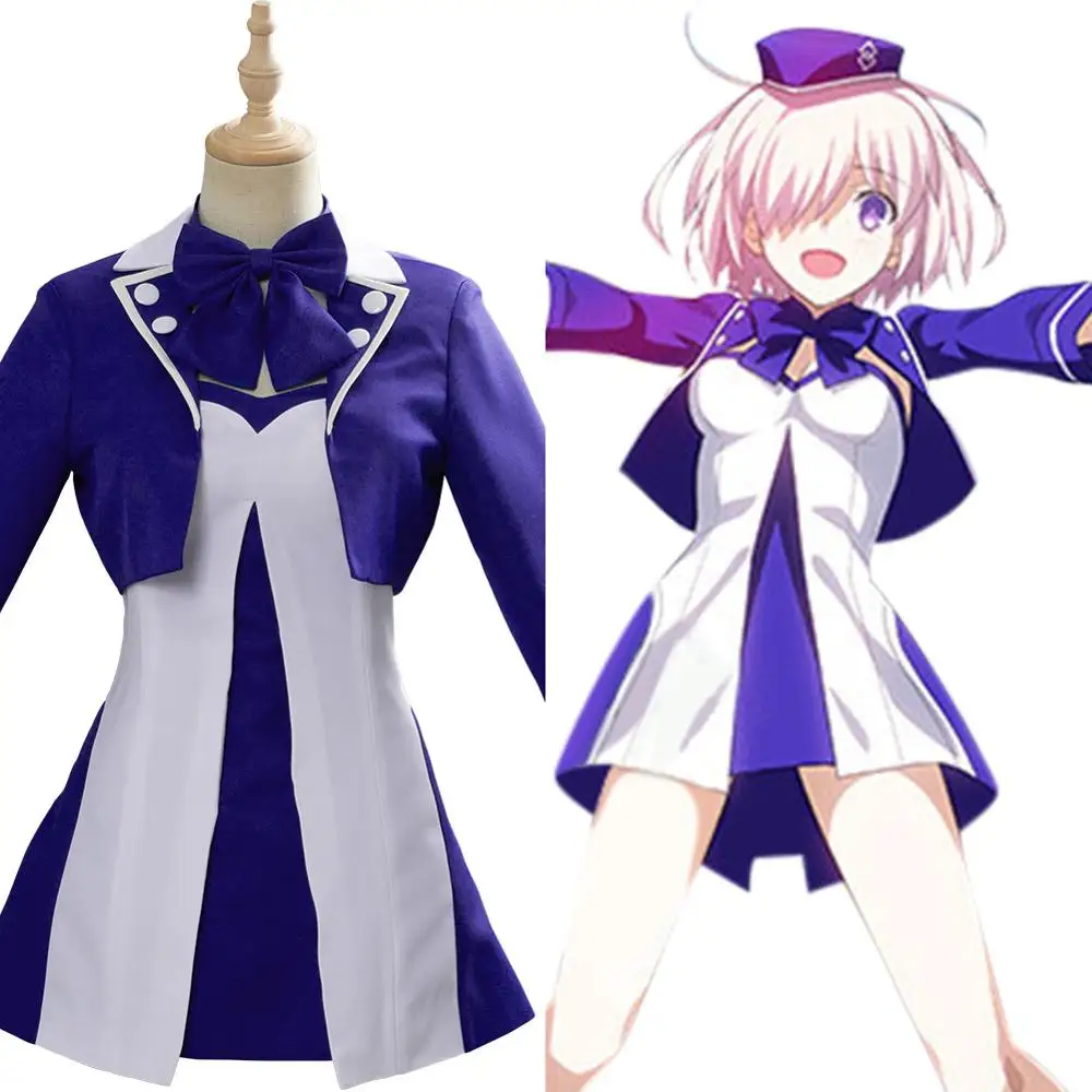 

Fate Grand Order Cosplay Mash Kyrielight косплей костюм платье полный костюм женский