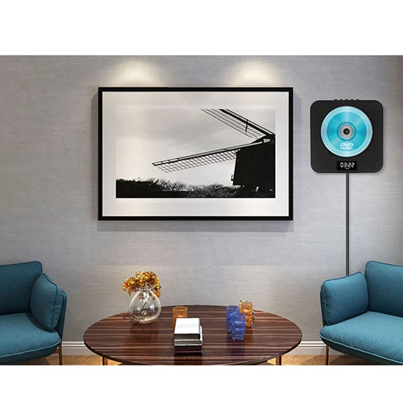 Cd-плеер настенный Bluetooth EU штекер аудио магнитофон HDTV 1080P домашний с пультом