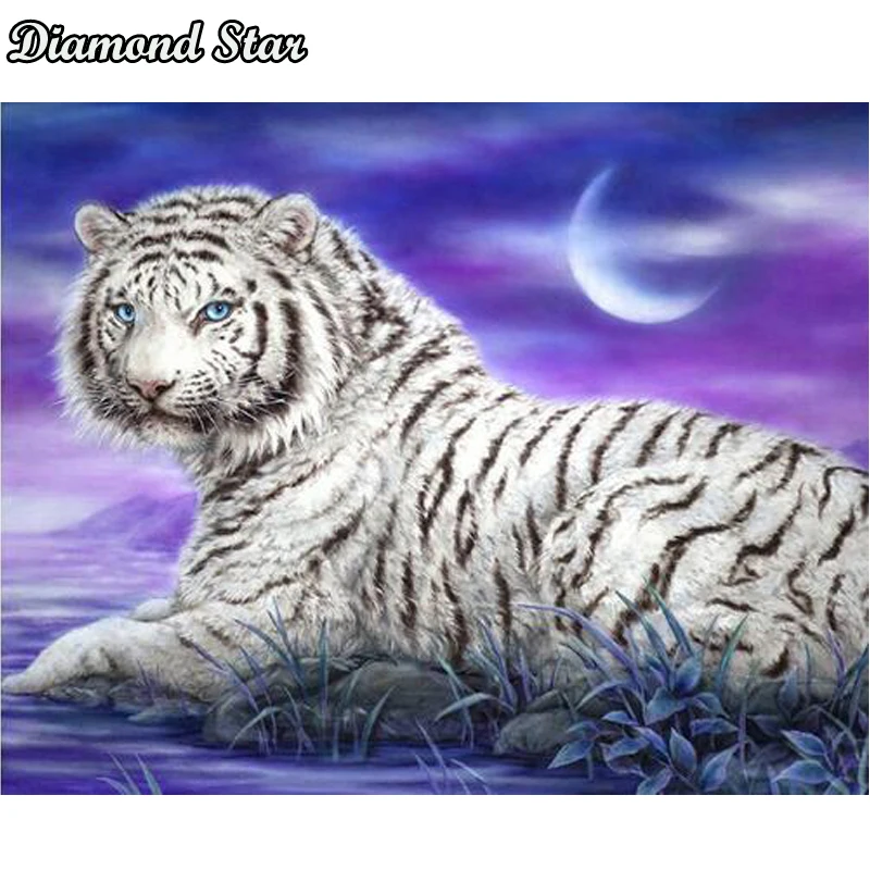 

Diamond Painting Animal Tigers Cross Stitch Mosaic diy diamond embroidery Needlework Patterns Full Square Rhinestone Home decor