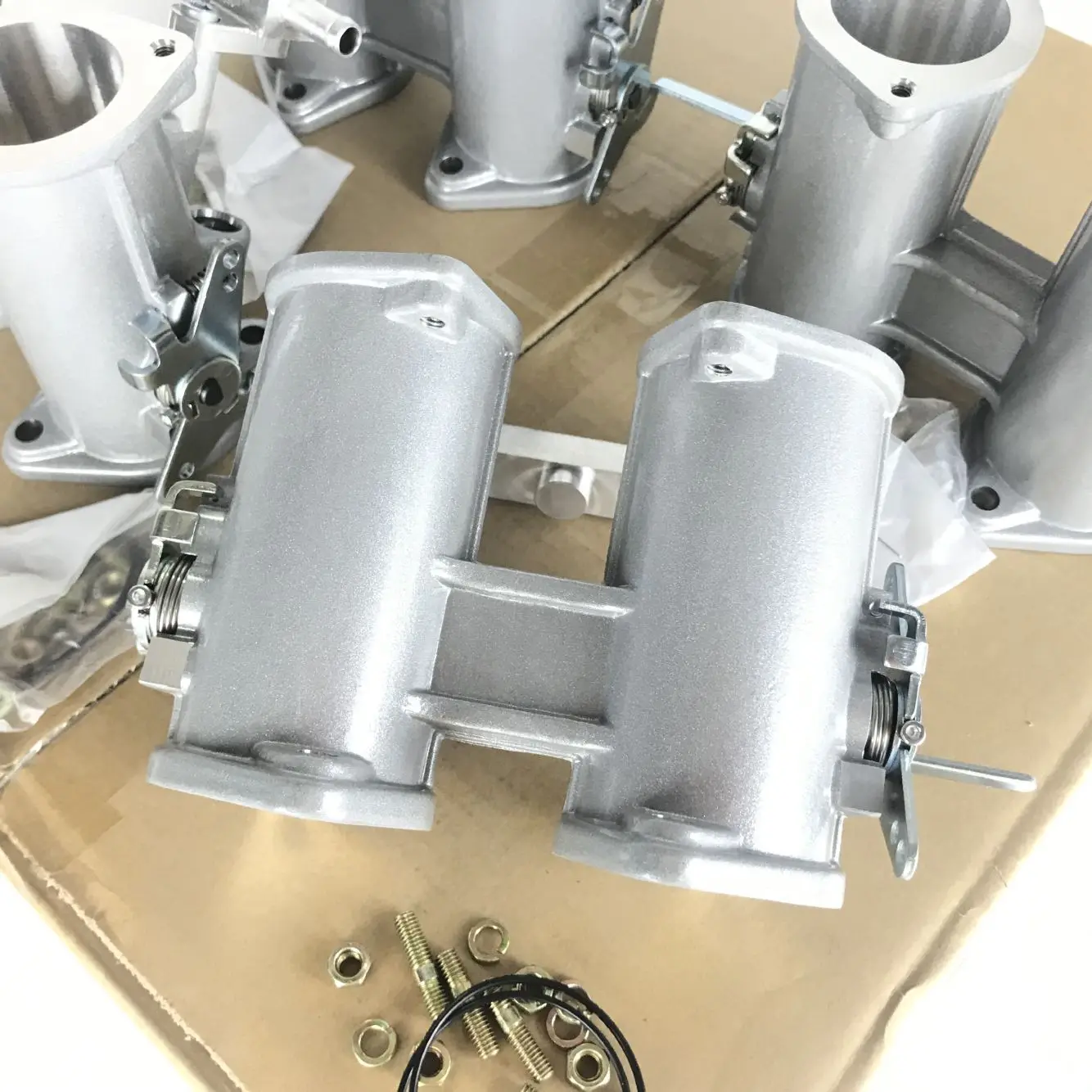 Двойной корпус дроссельной заслонки для Weber/Dellorto/Solex 40/42/45/48/50 DCOE 40 мм 42 45 48 50 -